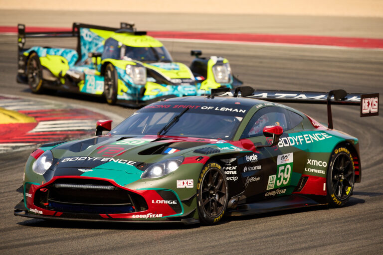 Clément MATEU (FRA) and Erwan BASTARD (FRA) drives for RACING SPIRIT OF LEMAN (FRA) in an Aston Martin Vantage AMR LMGT3 during the European Le Mans Series, 4 HOURS OF PORTIMÃO, Portugal, 18th October 2025.
