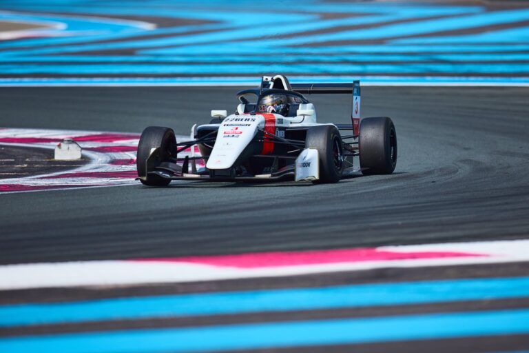 1st May 2026. #3 Tatuus F4 T-421 of Edouard Borgna (DRIVEX) single-seater car leans into a high-speed corner, tires gripping the asphalt as it navigates the painted track limits with precision.. Credit: Craig Allan-McWilliams