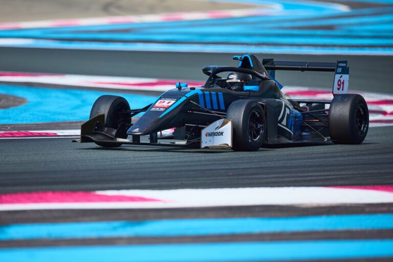 1st May 2026. #91 Tatuus F4 T-421 of Lorenzo Campos (DOUBLE R) single-seater navigates a high-speed corner, its aerodynamic profile leaning into the turn under clear daylight conditions.. Credit: Craig Allan-McWilliams