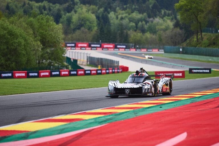 Spa, Belgium, 7th May 2026. 2026 FIA World Endurance Championship 6 Hours of Spa-Francorchamps at Circuit Spa-Francorchamps in Spa. #17 Genesis GMR-001-Hypercar of André LOTTERER (GER) and Luis Felipe DERANI (BRA) and Mathys JAUBERT (FRA) (GENESIS MAGMA RACING) and run side by side through a fast sweeping corner during Free Practice 2. Credit: Craig Allan-McWilliams