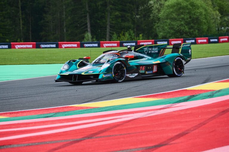 Spa, Belgium, 7th May 2026. 2026 FIA World Endurance Championship 6 Hours of Spa-Francorchamps at Circuit Spa-Francorchamps in Spa. #009 Aston Martin Valkyrie of Alex RIBERAS (ESP) and Marco SØRENSEN (DEN) (ASTON MARTIN THOR TEAM) attacks a fast sweeping corner during Free Practice 2. Credit: Craig Allan-McWilliams