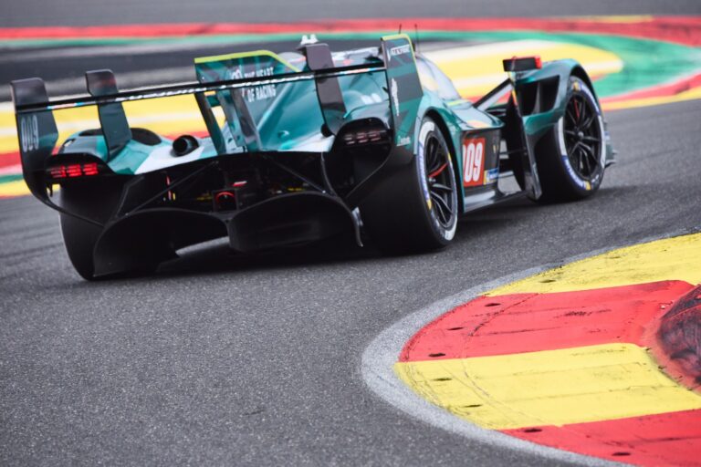 Spa, Belgium, 7th May 2026. 2026 FIA World Endurance Championship 6 Hours of Spa-Francorchamps at Circuit Spa-Francorchamps in Spa. #009 Aston Martin Valkyrie of Alex RIBERAS (ESP) and Marco SØRENSEN (DEN) (ASTON MARTIN THOR TEAM) attacks a fast sweeping corner during Free Practice 2. Credit: Craig Allan-McWilliams