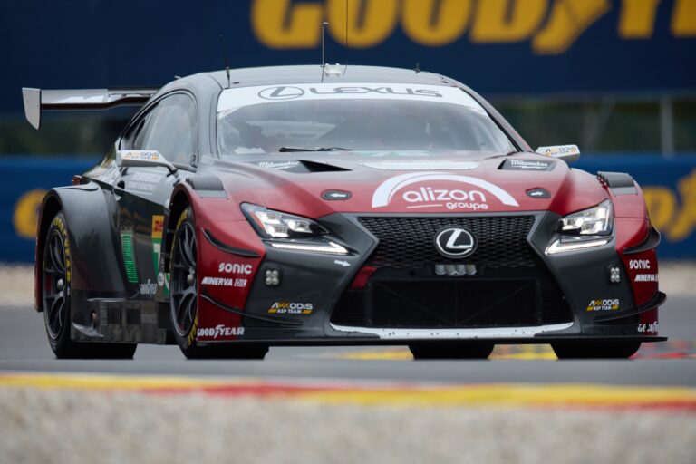 Spa, Belgium, 8th May 2026. 2026 FIA World Endurance Championship 6 Hours of Spa-Francorchamps at Circuit Spa-Francorchamps in Spa. #78 Lexus RC F LMGT3 of Tom VAN ROMPUY (BEL) and Hadrien DAVID (FRA) and Esteban MASSON (FRA) (AKKODIS ASP TEAM) accelerates on a straight. Credit: Craig Allan-McWilliams
