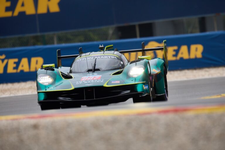Spa, Belgium, 8th May 2026. 2026 FIA World Endurance Championship 6 Hours of Spa-Francorchamps at Circuit Spa-Francorchamps in Spa. #007 Aston Martin Valkyrie of Harry TINCKNELL (GBR) and Tom GAMBLE (GBR) (ASTON MARTIN THOR TEAM) accelerates through a corner. Credit: Craig Allan-McWilliams