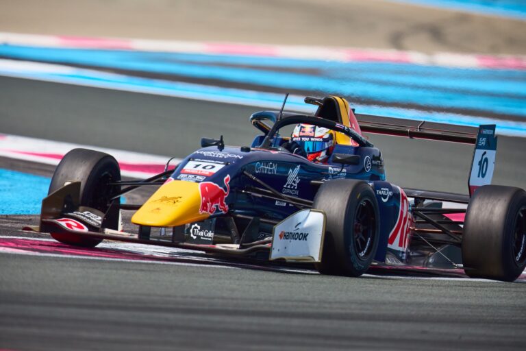 1st May 2026. EuroCup3 - Enzo Tarnvanichkul driving for the RedBull Junior Team as navigates a high-speed chicane. Credit: Craig Allan-McWilliams