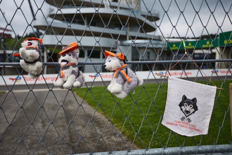 Spa, Belgium, 7th May 2026. 2026 FIA World Endurance Championship 6 Hours of Spa-Francorchamps at Circuit Spa-Francorchamps in Spa. Team Rebels and the Band of Track Marshals display support at the 6 Hours of Spa-Francorchamps. Credit: Craig Allan-McWilliams