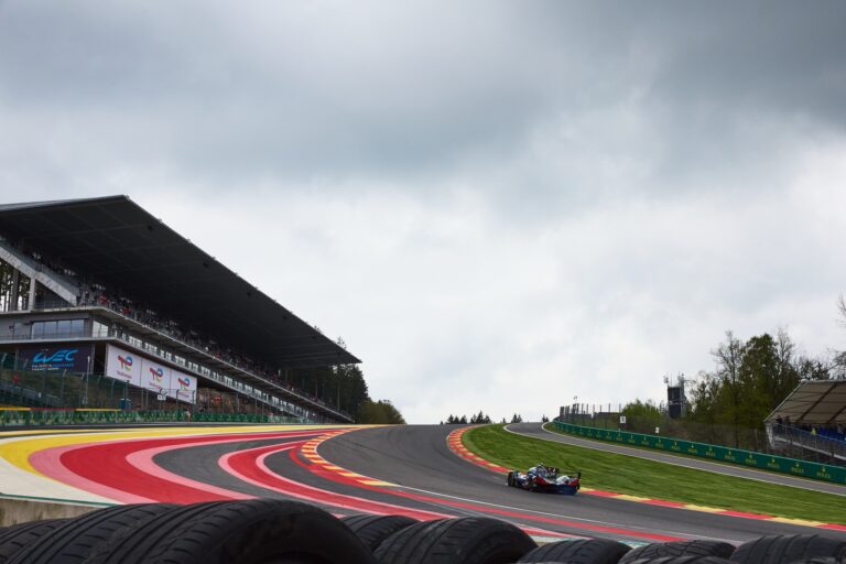 Spa, Belgium, 7th May 2026. 2026 FIA World Endurance Championship 6 Hours of Spa-Francorchamps at Circuit Spa-Francorchamps in Spa. #36 Alpine A424 of Frédéric MAKOWIECKI (FRA) and Jules GOUNON (FRA) and Victor MARTINS (FRA) (ALPINE ENDURANCE TEAM) Hypercar attacks a fast sweeping corner during Free Practice 1. Credit: Craig Allan-McWilliams