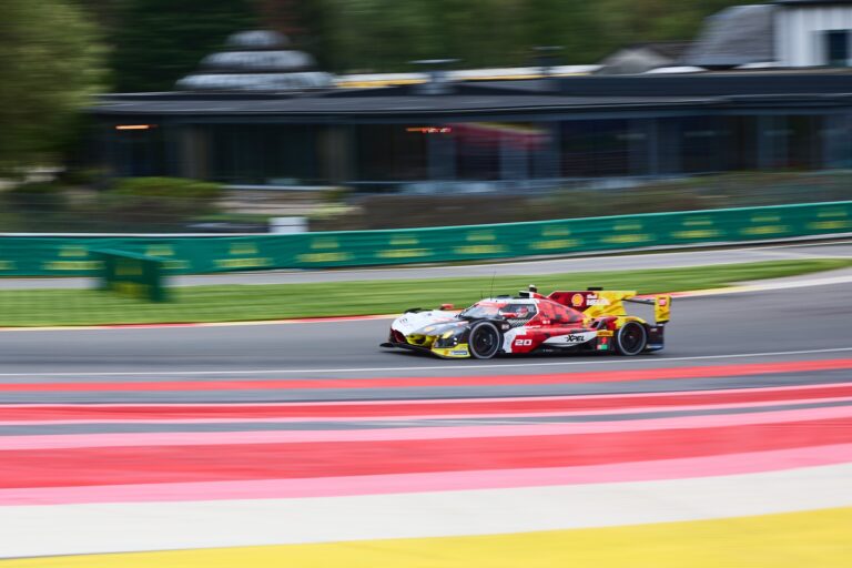 Spa, Belgium, 7th May 2026. 2026 FIA World Endurance Championship 6 Hours of Spa-Francorchamps at Circuit Spa-Francorchamps in Spa. #20 BMW M Hybrid V8 of Robin FRIJNS (NED) and René RAST (GER) and Sheldon VAN DER LINDE (RSA) (BMW M TEAM WRT) Hypercar pushes through a fast sweeping corner during Free Practice 1. Credit: Craig Allan-McWilliams