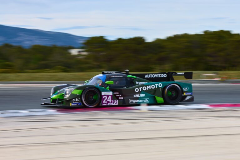 2nd May 2026. #24 Ligier JS P325 - Toyota of Christian GISY (GER) and Oskar KRISTENSEN (DEN) (RACING SPIRIT OF LEMAN) LMP3 prototype car powers through a high-speed corner, its rear wing slicing the air as it maintains momentum on the circuit. Credit: Craig Allan-McWilliams